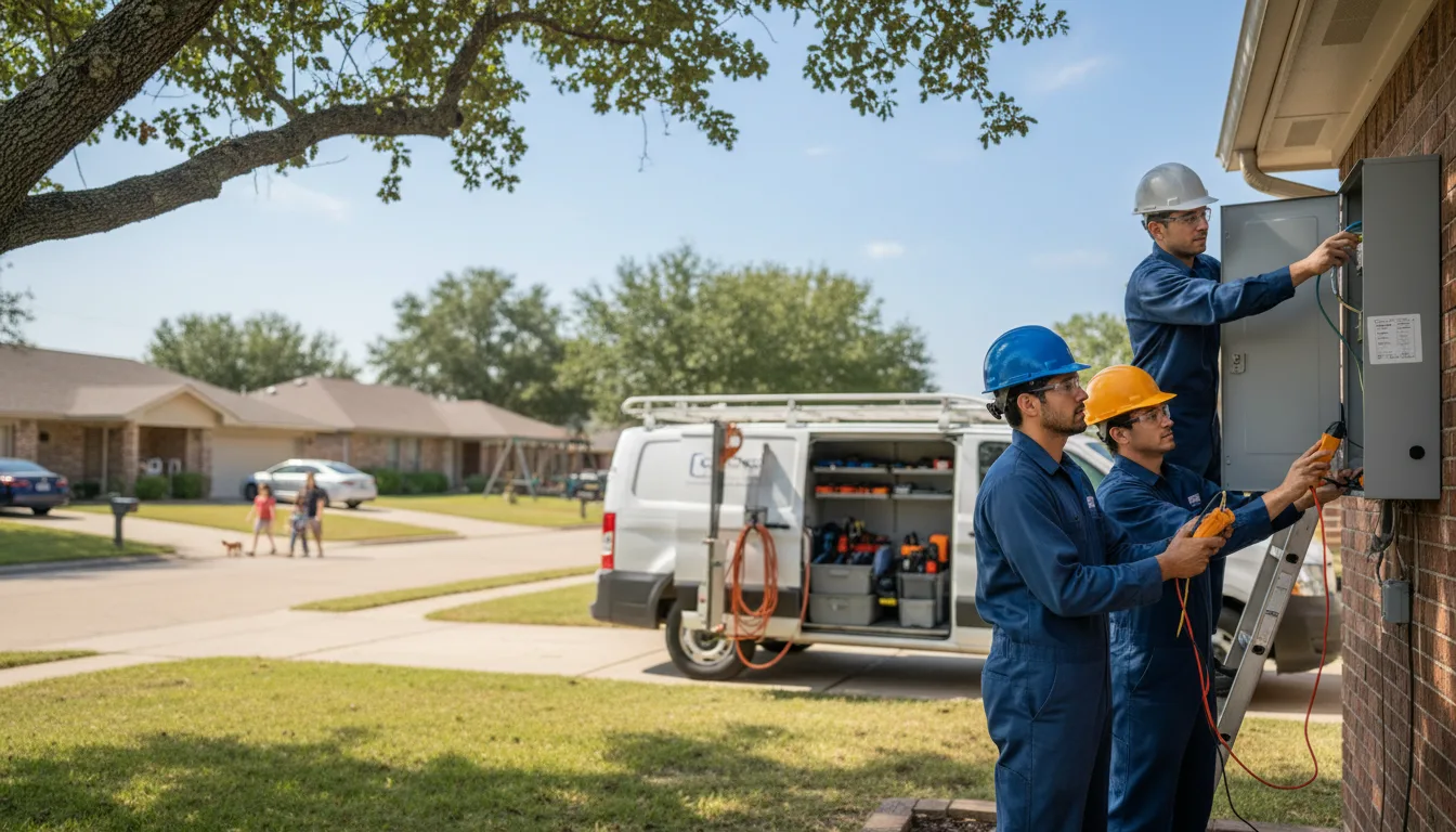 Certified electrician providing emergency electrical services in Wainwright, OK
